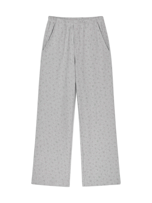 PROVINCE EYELET PANTS (FOG BOUQUET)