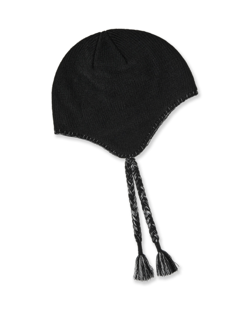 EARFLAP BEANIE [BLACK]