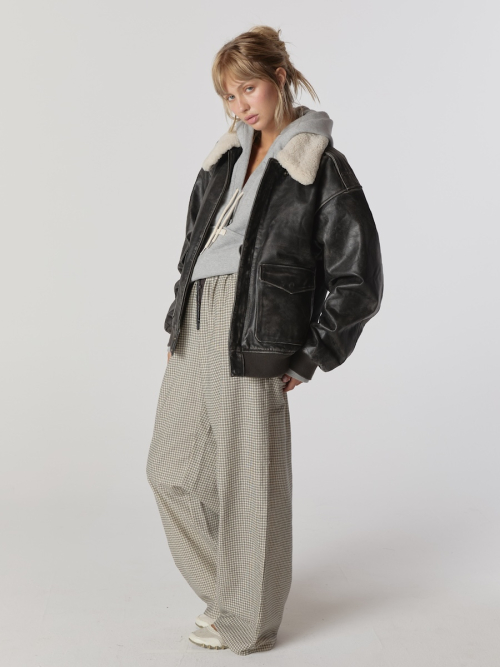 HOMEBODY BUTTON PANTS (BROWN)