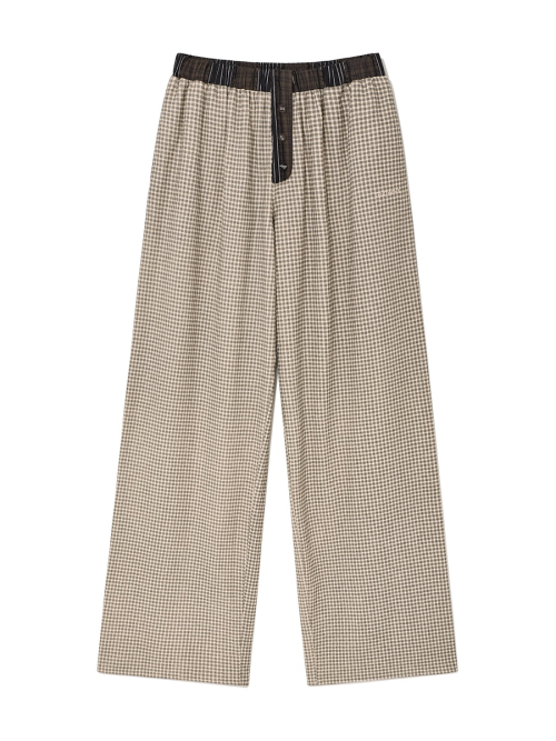 HOMEBODY BUTTON PANTS (BROWN)