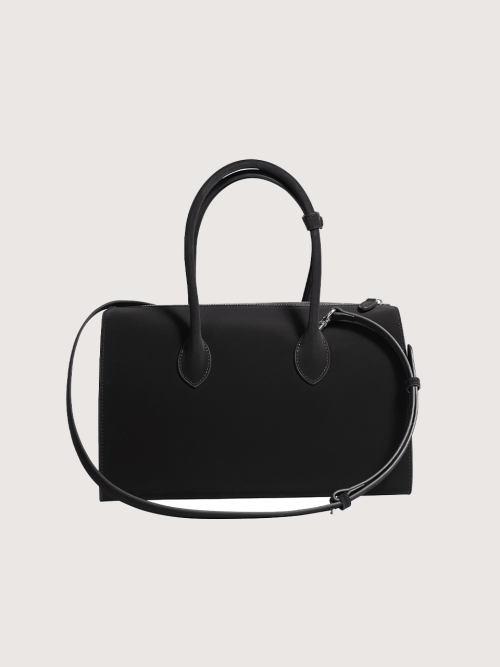 BESSIE tote shoulder bag_BLACK
