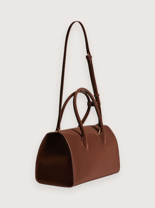 BESSIE tote shoulder bag_BROWN