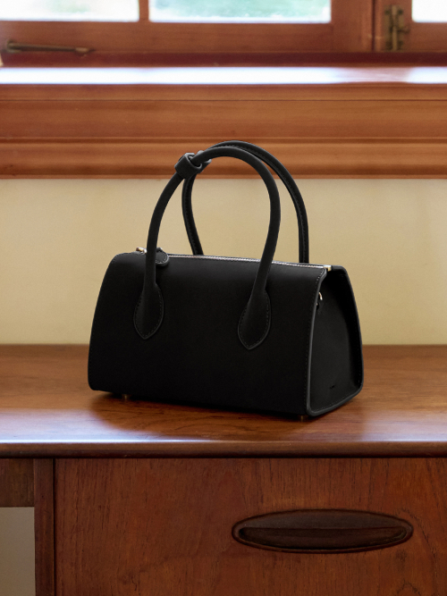 BESSIE mini tote cross bag_BLACK
