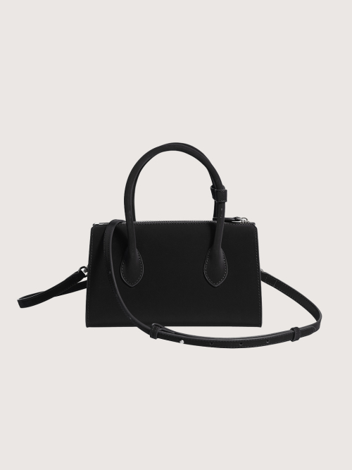 BESSIE mini tote cross bag_BLACK