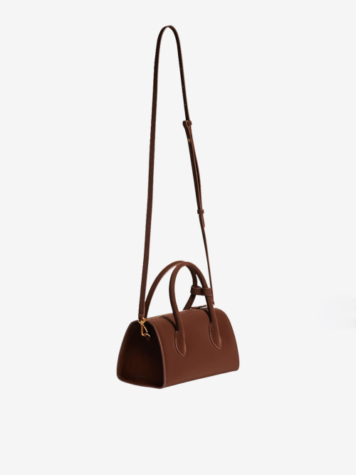 BESSIE mini tote cross bag_BROWN