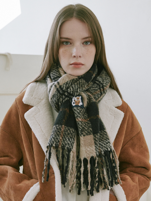 Tartan Check Muffler (Black)