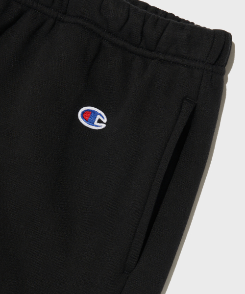 C로고 스트레이트 팬츠 Black