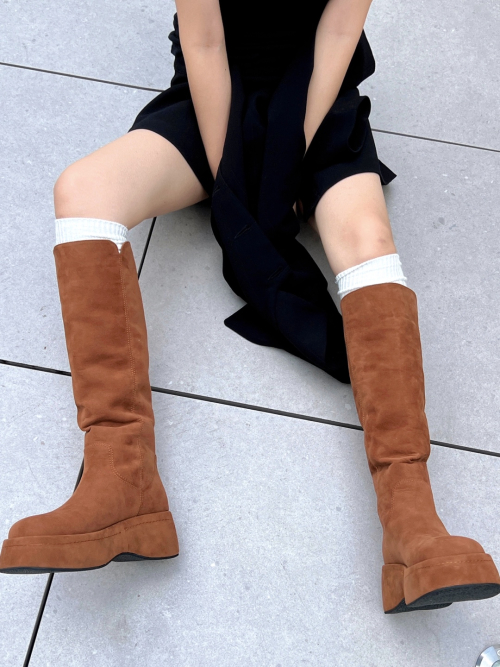 Chester platform long boots