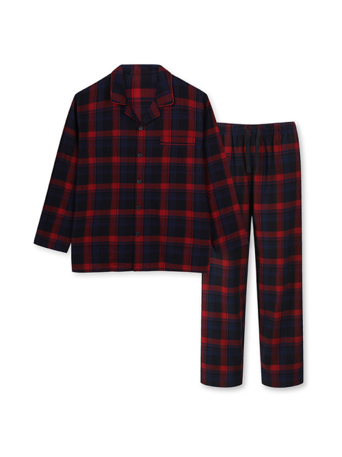 Unisex) Flannel Loungewear (SET-UP)_MSE4UI3001