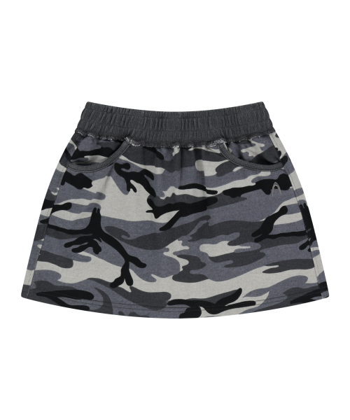 Camouflage Logo Sweat Skirt (Gray)