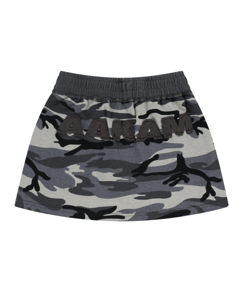 Camouflage Logo Sweat Skirt (Gray)