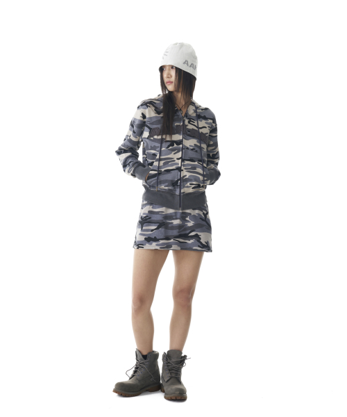 Camouflage Logo Sweat Skirt (Gray)