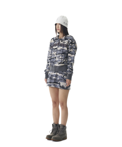 Camouflage Logo Sweat Skirt (Gray)