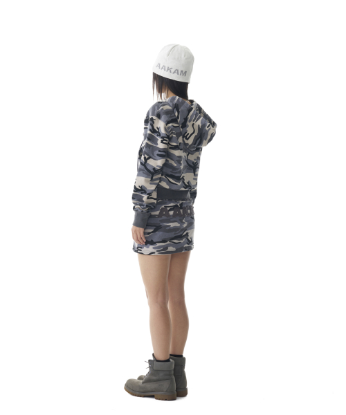 Camouflage Logo Sweat Skirt (Gray)