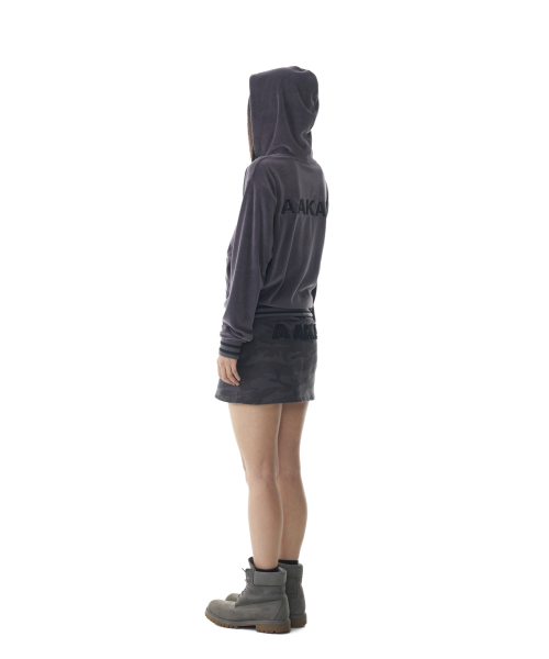 Camouflage Logo Sweat Skirt (Black)