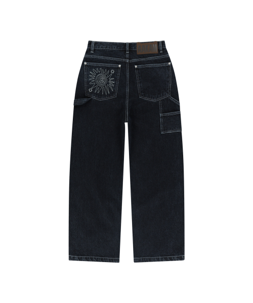 Needlework Carpenter Denim Pants (Blue)