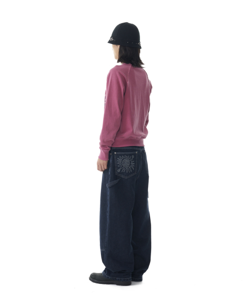 Needlework Carpenter Denim Pants (Blue)