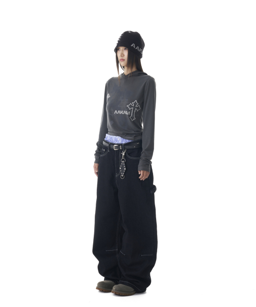 Needlework Carpenter Denim Pants (Black)