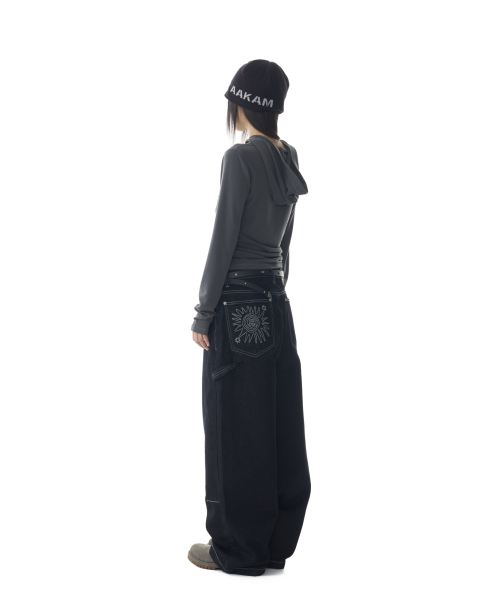 Needlework Carpenter Denim Pants (Black)