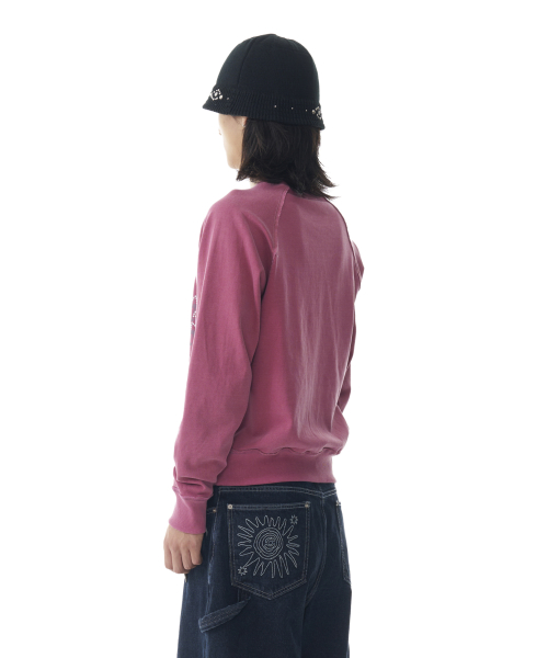 Cross Studded Sweatshirts (Pink)