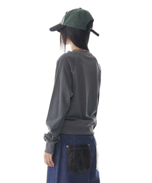 Cross Studded Sweatshirts (Dark Gray)