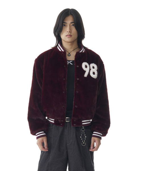 Furry 98 Varsity Jacket (Wine)