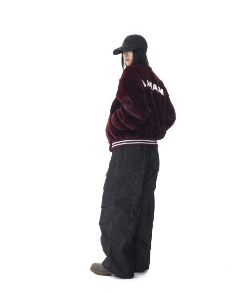 Furry 98 Varsity Jacket (Wine)