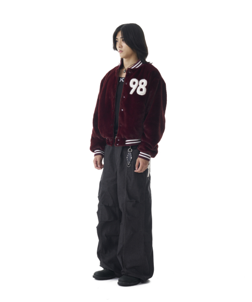 Furry 98 Varsity Jacket (Wine)