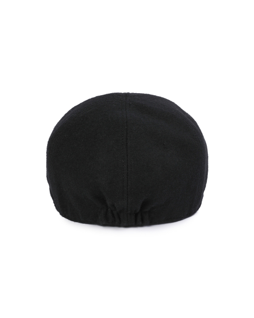 Patch wool hunting cap BLACK