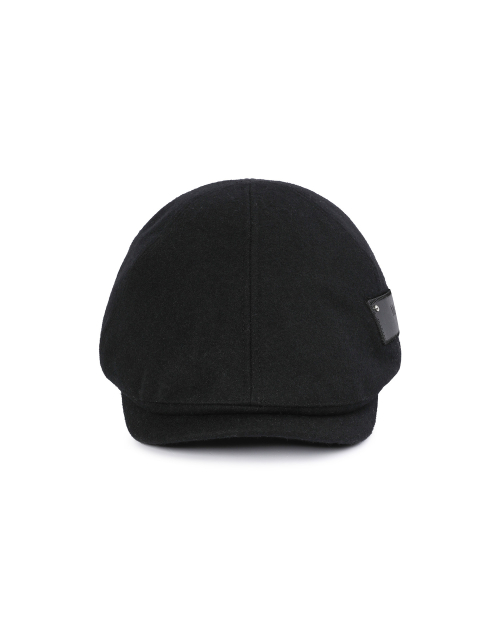 Patch wool hunting cap BLACK