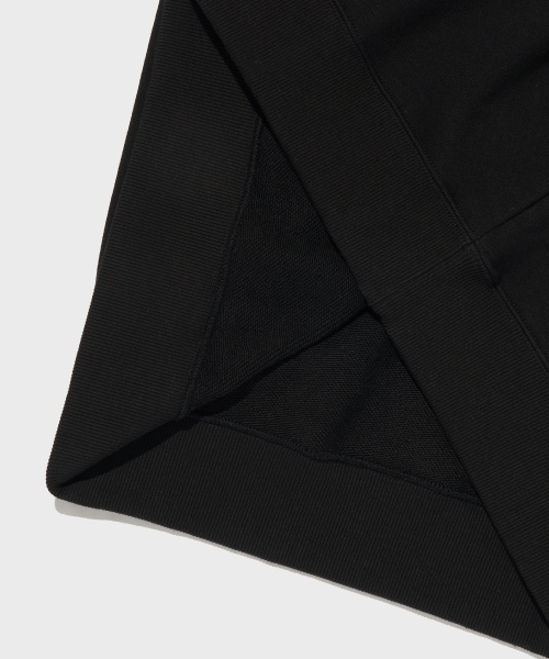 오버핏 스웨트 조끼 Black