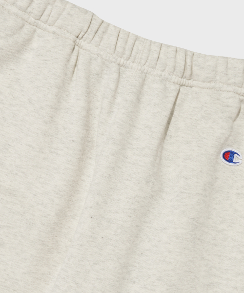C로고 스트레이트 스웨트 팬츠 Cream