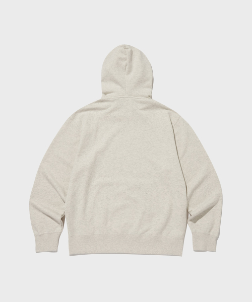 루즈핏 크루넥 후드 티셔츠 Cream