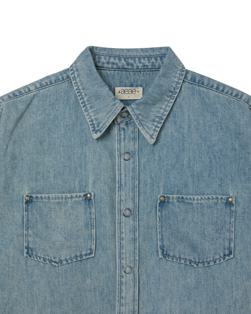 WESTERN DENIM SHIRTS [LIGHT BLUE]