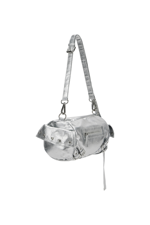 STUD POCKET BAG IN SILVER