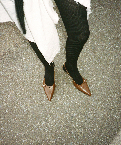 RIBBED STOCKINGS / 2 COLORS