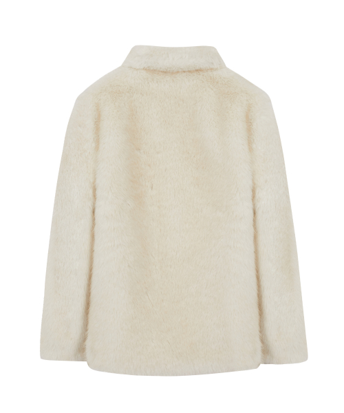 Shearing Fur Jacket Ivory