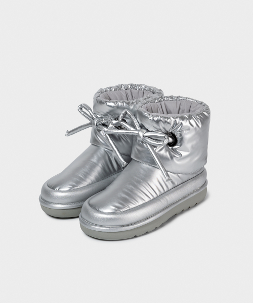 RIBBON PADDING BOOTS / 2 COLORS