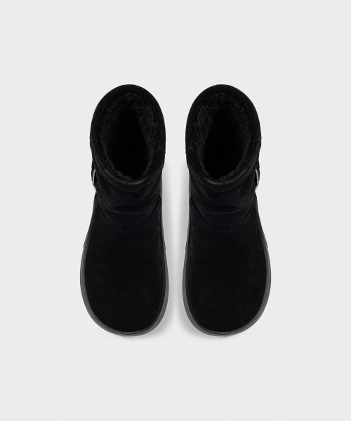 BOUCLE BUCKLE WINTER BOOTS / BLACK