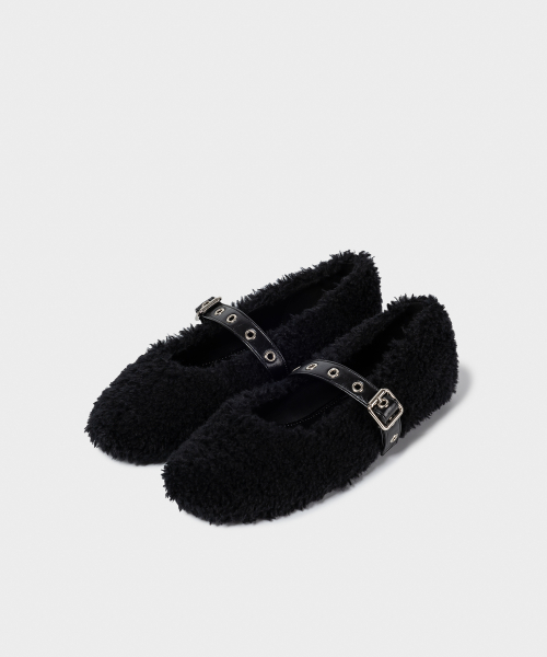 BOUCLE BALLERINA FLAT / 2 COLORS