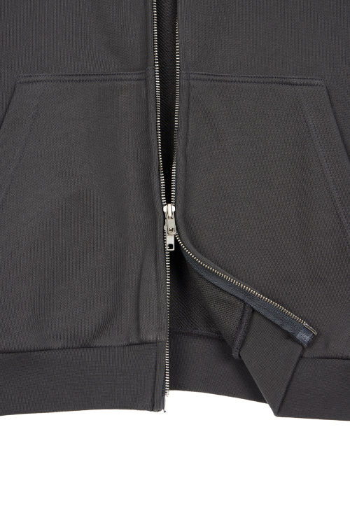 LOST IN SYDNEY ZIP-UP HOODIE IN CHARCOAL