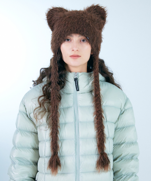 TEDDY FLUFFY BEANIE ivory
