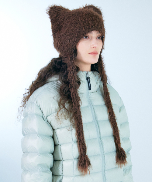 TEDDY FLUFFY BEANIE ivory