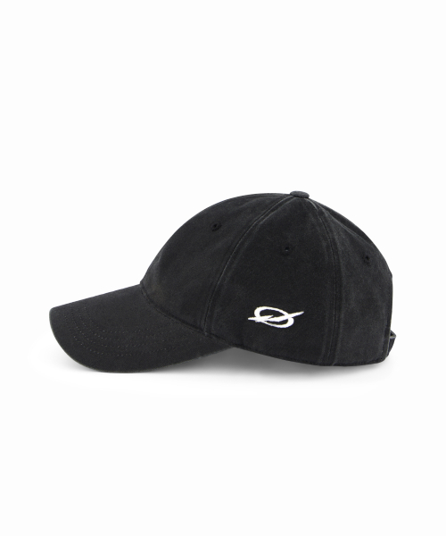 SIDE LOGO CAP - Washed Black