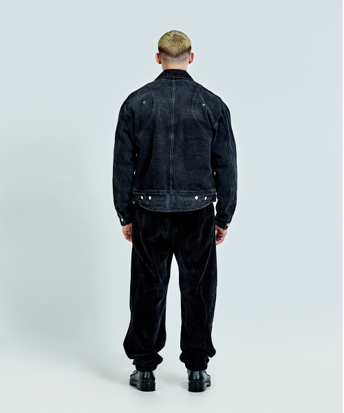 Thong Denim Jacket - Black