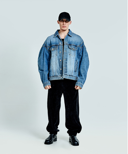 Thong Denim Jacket - Blue