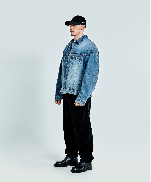 Thong Denim Jacket - Blue