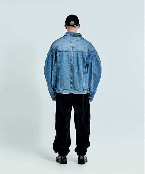 Thong Denim Jacket - Blue
