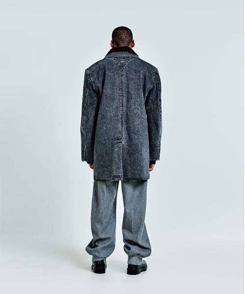 Denim trench - Black