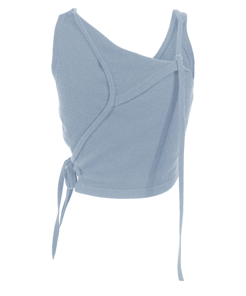 STRING KNIT VEST [SKY BLUE]